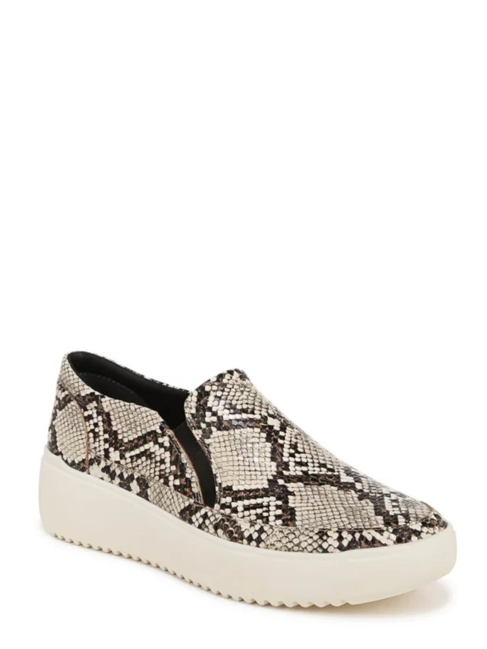 Vionic Kearny platform‎ slip-on sneakers in a snake print pattern